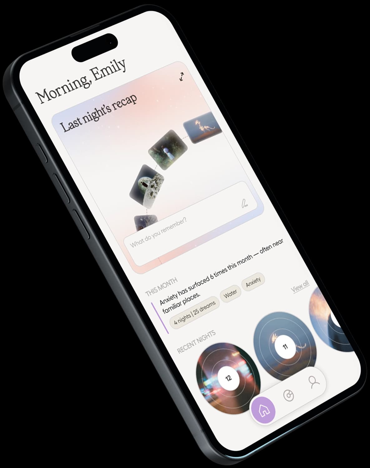 The Reverie App — a personal dream archive organized like a record collection